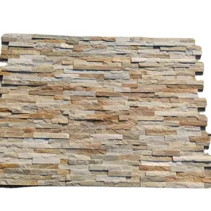 स्लेट पत्थर का लिबास 100% प्राकृतिक फिनिश और दीवार पैनल बाहरी पत्थर की दीवार पैनल