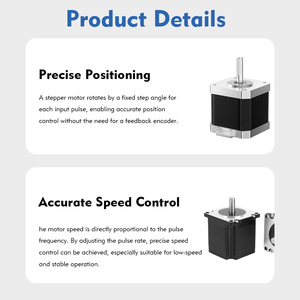 มอเตอร์สเต็ปเปอร์ไฮบริดประสิทธิภาพสูง <span class=keywords><strong>NEMA</strong></span> 8 11 14 <span class=keywords><strong>17</strong></span> 23 34 สำหรับเครื่องพิมพ์ 3 มิติ/เครื่องจักรบรรจุภัณฑ์/เครื่องพิมพ์/เครื่องจักรซีเอ็นซี - Product Image 4