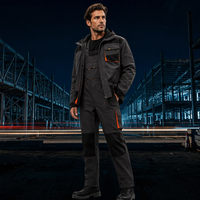 Combinaisons de travail robustes de haute qualité, veste et pantalon à bretelles pour le bâtiment, vêtements d'atelier industriel, logo personnalisé, taille sur mesure