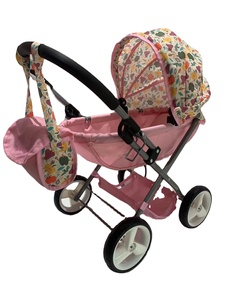Nuova Collezione Diretta dalla Fabbrica: <span class=keywords><strong>Passeggino</strong></span> Giocattolo <span class=keywords><strong>con</strong></span> Telaio in Metallo e Tettuccio in Tessuto Stampato per <span class=keywords><strong>Bambole</strong></span> - Product Image 3