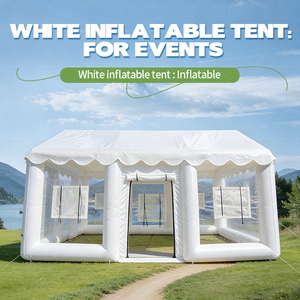 Carpa Inflable Transparente Blanca, Resistente al Agua y Hermética, Fácil de Instalar, con Bomba Eléctrica para Piscina, en Oferta - Product Image 2