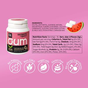 DC24 DAILY CARE 60g Une bouteille Certifié Casher Erythritol Xylitol Arôme Pastèque <span class=keywords><strong>Chewing</strong></span>-<span class=keywords><strong>gum</strong></span> - Product Image 2