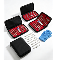 Kit de dissection anatomique professionnel de 160 pièces en acier inoxydable durable, instruments de formation médicale et vétérinaire
