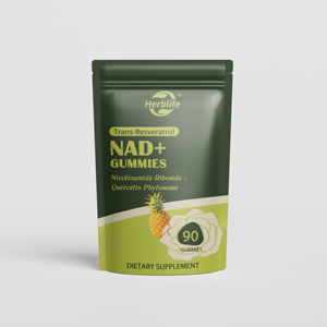 เยลลี่ NAD+ เรสเวอราทรอลสำหรับผู้หญิง ยอดขายดี ผลิตแบบ OEM/ODM  ผสมนิโคตินาไมด์ ไรโบไซด์ ช่วยเสริมสร้างสุขภาพผู้สูงอายุ ภูมิคุ้มกัน และสมอง - Product Image 1
