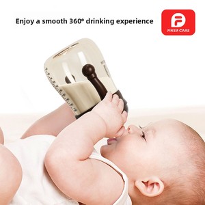 Biberon Finercare en PP de type arc avec poignée, <span class=keywords><strong>anti</strong></span>-étouffement et <span class=keywords><strong>anti</strong></span>-coliques, tétine à ventouse pour enfants - Product Image 4