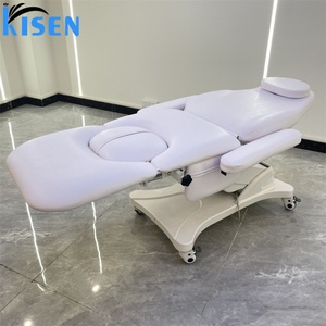 Table de traitement multifonctionnelle électrique KISEN pour hôpital, 2 moteurs, fauteuil d'examen gynécologique, lit d'accouchement obstétrical avec étriers - Product Image 2
