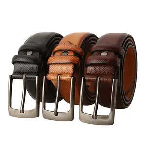 Zinc Alloy Buckle Leather Belt With High Quality PU Leather Belt Customer Belt Design