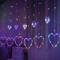 Guirlande lumineuse LED en forme de cœur pour mariage, fête, décoration de chambre, hôtel, Noël, vacances - Vente directe usine