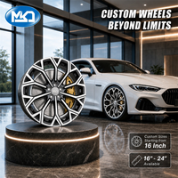 Jantes en alliage forgé sur mesure 19 20 21 pouces, finition usinée gris anthracite, à rayons fendus en V, 5x112, pour modification Audi