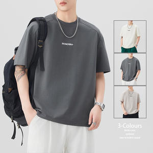 Camiseta de algodón multicolor personalizada de verano de alta calidad, ropa de calle para hombre, camisetas lisas informales - Product Image 4