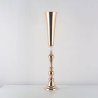 Vase et support à fleurs modernes en fer doré pour centres de table de mariage, événements et fêtes à domicile ou à l'hôtel - Nouvelle Arrivée