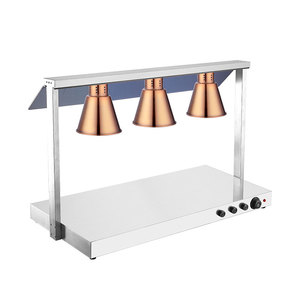 Thép không gỉ thực phẩm nóng lên đèn trạm hồng ngoại thực phẩm nóng lên đèn lên và xuống hai chiều sưởi ấm cho <span class=keywords><strong>Buffet</strong></span> ba đầu - Product Image 5