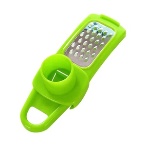 <b>Multifunctional</b> Household Garlic Ginger Grinder Creative Plastic Kitchen Tool Stainless Steel Manual Press <b>Cutter</b> Easy Use Cream - Product Image 5