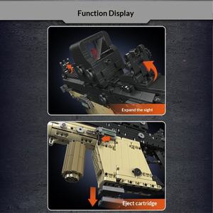 Rifle de Francotirador Subfusil de Juguete, Rompecabezas para Niños, Bloques de Construcción de ABS, Escala 1:1, MKing OEM, Venta al por Mayor - Product Image 2