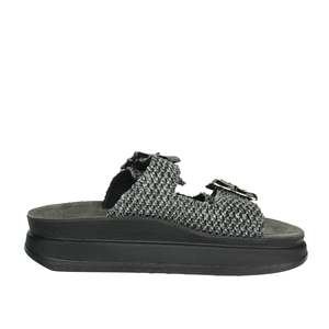 Sandali Fantasy da Donna con Zeppa S1111 Bamboo Nero - Product Image 4