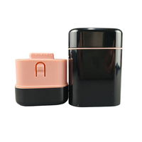 Échantillon gratuit, tube de parfum solide vide carré de 40 g, tube en plastique ou en aluminium de couleur personnalisée, impression de logo, poudre de fard à joues en stick