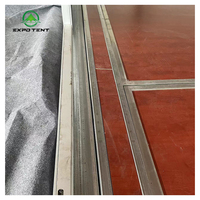 EXPO MarqueeTent Contreplaqué en alliage d'aluminium Taille: 4ftx8ft 1.2m x 2.4m Système de plancher de cassette