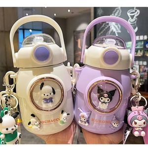 Bouteille de voyage C478 en gros, multicolore, grande capacité 700 ml, mignonne grenouille de dessin animé, écologique, portable, avec paille, pour enfants et salle de sport - Product Image 4