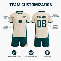 Ensemble de maillot et short de football personnalisés pour jeunes, col rond, uniforme de sublimation pour l'entraînement de football junior et les compétitions de club