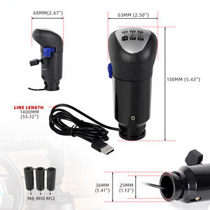 ชุดเกียร์จำลองสำหรับเกมแข่งรถ <span class=keywords><strong>ETS2</strong></span> เชื่อมต่อโดยตรง หัวเกียร์แบบแฮนด์บอล จอยสติ๊กเปลี่ยนเกียร์ สำหรับ Logitech G29 และ G27 - Product Image 3