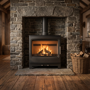 Estufa de Leña/Multicombustible Enya Flame de 10kW con Pantalla Ancha (Disponible en Sala de Exhibición) - Product Image 2