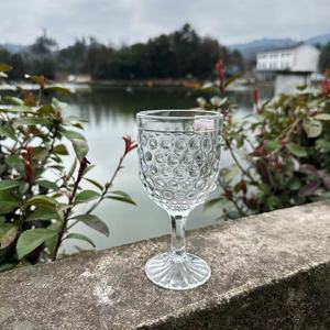 Gobelet à vin en cristal vintage européen créatif de 8 oz avec motif de points - Product Image 6