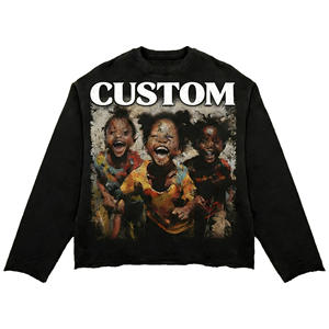 Sudadera con Capucha Corta de Alta Calidad, Estilo Vintage, con Logotipo Personalizado, Estampado Gráfico, Estilo Francés, para Hombre - Product Image 3