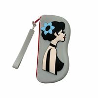 Étui à lunettes en silicone le plus vendu, fermeture éclair, étanche, portable, léger, élégant, boîte à lunettes pour femmes, parfait