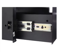 Tiroir de serveur 19'' 1U pour montage en rack, verrouillable et coulissant, avec clé
