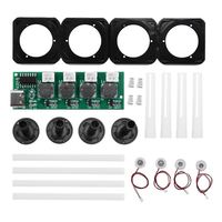 Module d'humidificateur à quatre jets avec interface TYPE-C sans interrupteur, atomiseur ultrasonique, panneau de contrôle d'atomisation DC5V, bricolage