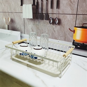 Kitchen Drain Rack <b>Dish</b> Rack Tableware Storage Rack Multi-Function Cupboard Countertop Stainless Steel <b>Standing</b> Modern Towel - Product Image 4