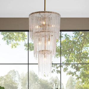 Lustre en verre de Murano de style industriel vintage pour salon, lustres et suspensions noirs pour villa - Product Image 4