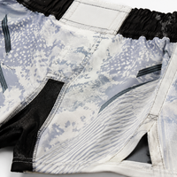 Shorts de boxe MMA pour adultes hommes, imprimé serpent blanc, séchage rapide, légers, respirants, taille élastique, tenue de sport