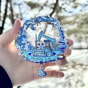 Frigorifero Personalizzato con <span class=keywords><strong>Foto</strong></span> Stampata su Metallo, Regalo Durevole per Matrimoni e Natale, Decorazione Casa Unica, Souvenir Promozionale - Product Image 5