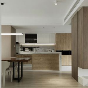 Custom Modular Modern Attractive White Lacquer <b>Kitchen</b> <b>Cabinets</b> Complete Sets With Marble Island - Product Image 4