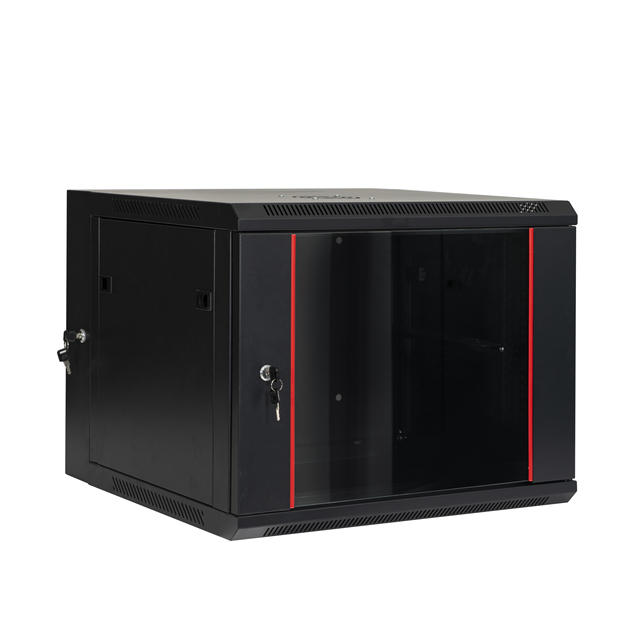 Minimum Wall Network Cabinet 9u Server Rack Wall Mounted SPCC Steel Black in Stock