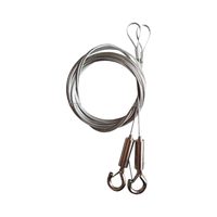 Support de suspension réglable pour luminaire en câble d'acier inoxydable, kit de fixation au plafond, pour câble de 1 à 10 mm, type clip