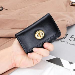 Porte-cartes AndoBag pour femmes, en cuir de vache véritable, porte-monnaie pour femmes, portefeuilles rétro en cuir pleine fleur, mini sac de rangement 2061 - Product Image 3