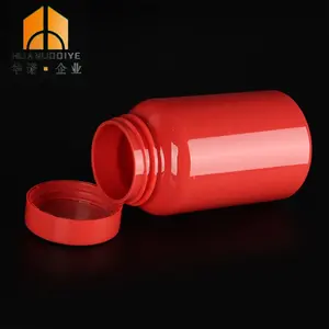 OEM 225ml giallo rosso rosa per la cura della salute degli animali domestici capsula di plastica bottiglia di vitamina con tappo di plastica CRC
