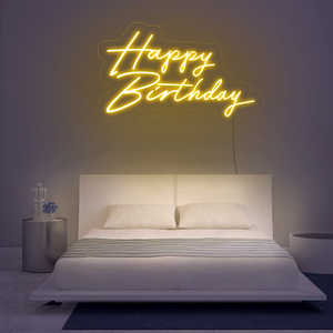 Enseigne néon Happy Birthday DropShipping Led Publicité Enseignes lumineuses au néon personnalisées pour décoration de fête de bar de mariage - Product Image 5