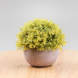 Vente flash : Plantes artificielles en <span class=keywords><strong>pot</strong></span>, fausses mini-plantes, fleurs colorées, arbustes topiaires <span class=keywords><strong>dans</strong></span> <span class=keywords><strong>un</strong></span> <span class=keywords><strong>pot</strong></span> gris pour la salle de bain, la maison, la décoration intérieure - Product Image 4