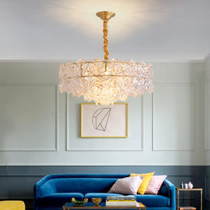 All-Copper Postmodern Crystal <b>Chandelier</b> <b>Light</b> Luxury Living Room Dining Room Creative <b>Bedroom</b> <b>Light</b> Minimalist Pendant Lighting - Product Image 6