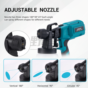 Pulvérisateur de peinture sans fil 21V, 4 buses, 3 modes de pulvérisation, réservoir de 800 ml pour la peinture de voitures, de meubles et d'armoires - Product Image 5