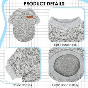 도매 겨울 플리스 강아지 옷 따뜻하고 부드러운 강아지 스웨트 셔츠 의상 강아지 고양이 애완동물 의류 - Product Image 6