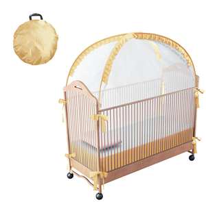 Berceau de bébé pliable portable facile à <span class=keywords><strong>baldaquin</strong></span> pop-up soins de sécurité pour nourrissons sommeil pour enfants moustiquaires en polyester <span class=keywords><strong>lit</strong></span> pour enfants - Product Image 1