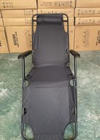 Lit inclinable pliable multi-positions réglable |   Lit d'appoint portable et chaise longue de camping avec tissu respirant