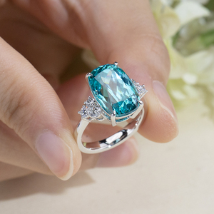 Messi Jewelry MSR-2149 10k Radiant Cut colours Lab Grown <b>Diamond</b> <b>Ring</b> Engagement <b>Ring</b> - Product Image 3