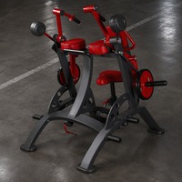 Machine à triceps professionnelle pour salle de sport, appareil d'extension des bras robuste à charge de plaques en acier avec coussinets pour les bras