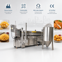 Machine à frire en continu avec système de filtration d'huile pour prolonger la durée de vie de l'huile pour les chips et les nuggets de poulet