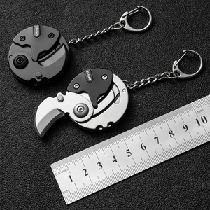 <span class=keywords><strong>7</strong></span> en 1 Mini porte-clés de poche pliant polyvalent couteau à monnaie extérieur avec tournevis - Product Image 5